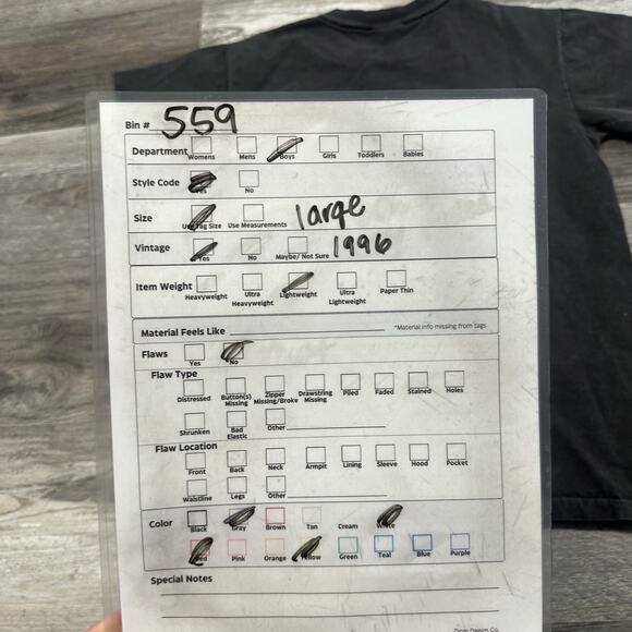 Vintage 90s Universal Studios I Survived Jurassic Park Black Women M T-Shirt USA - Picture 8 of 9